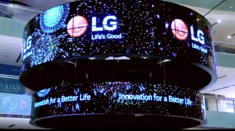 LG Circular display