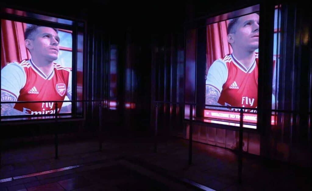 window advertising led screens arsenal