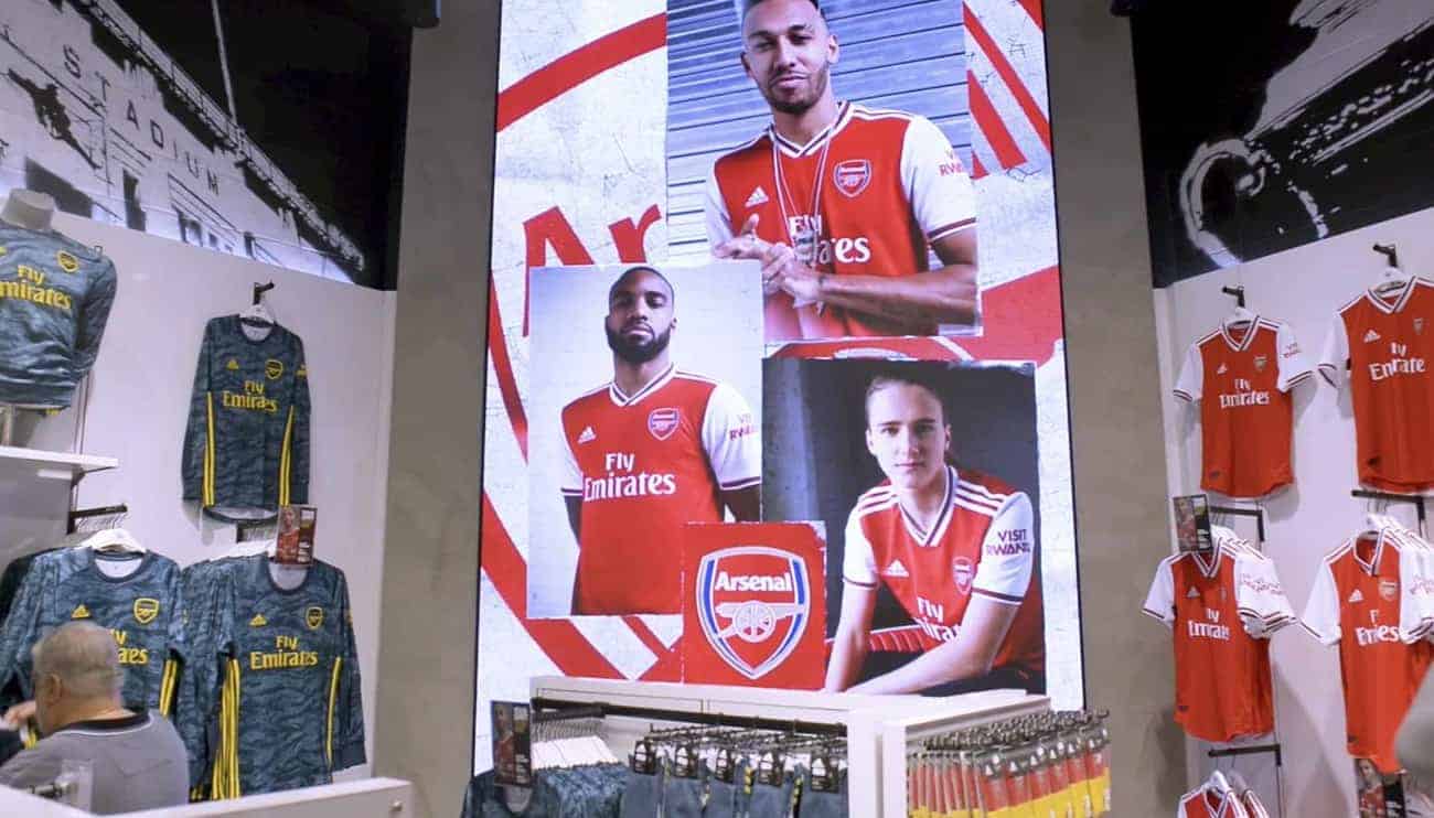 LED SCREEN SPECTACULAR AT ARSENAL FOOTBALL CLUB BY DYNAMO LED DISPLAYS