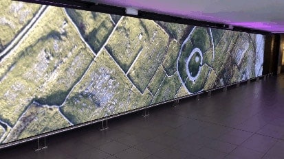 indoor LED screen installed by Dynamo