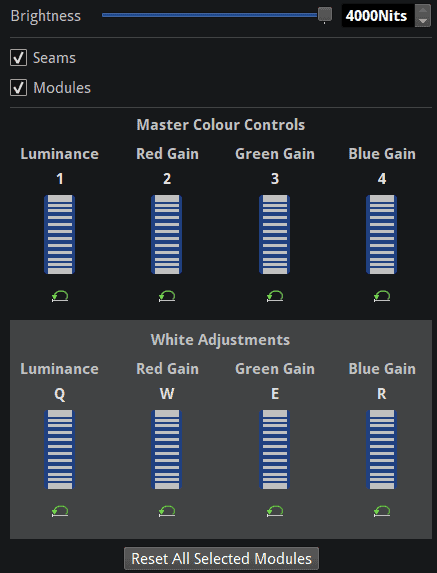 OSCA colour adjustments