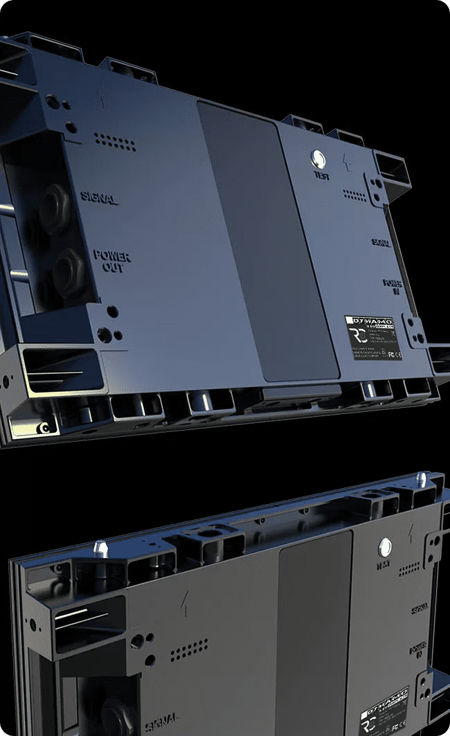 DVK die-cast aluminium LED cabinet DVK die-cast aluminium LED cabinet cross-section