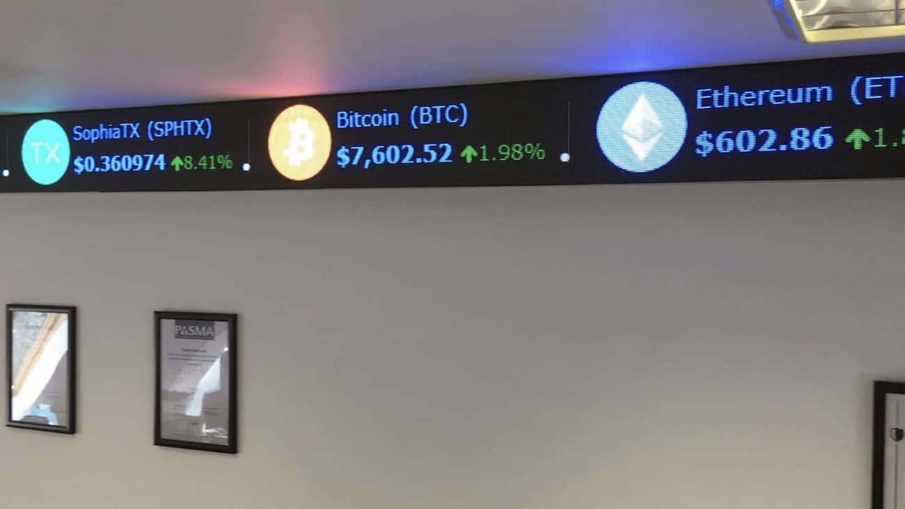 wall led ticker