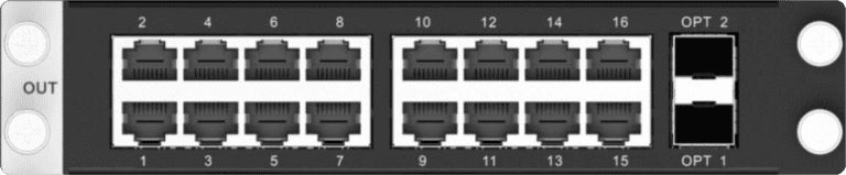 H_16 x RJ45 + 2x fiber sending card