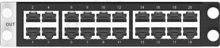 H_20 x RJ45 sending card