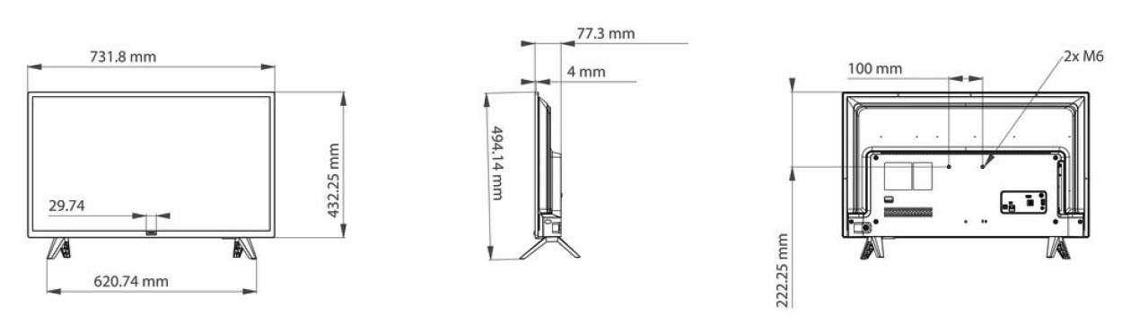 32HFL4014--Commercial-TV-Dimension