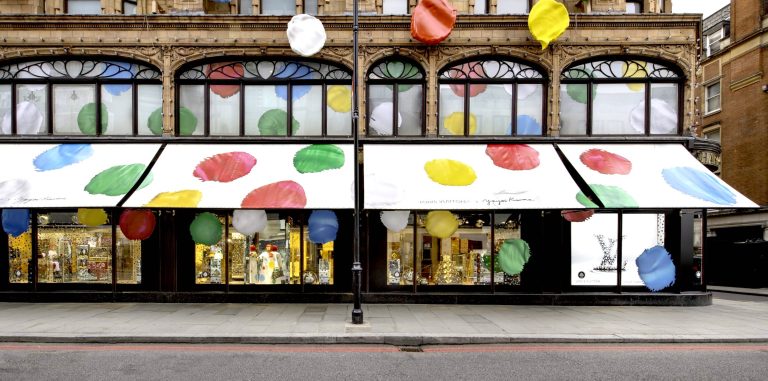 Louis Vuitton x Kusama at Harrods: LED Mirror and Window Screens by Dynamo