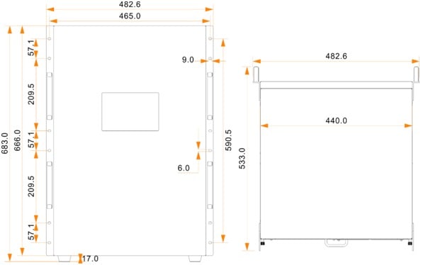 Novastar H-Series Dimensions