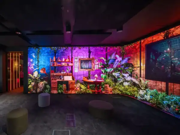 Immersive led room entrance