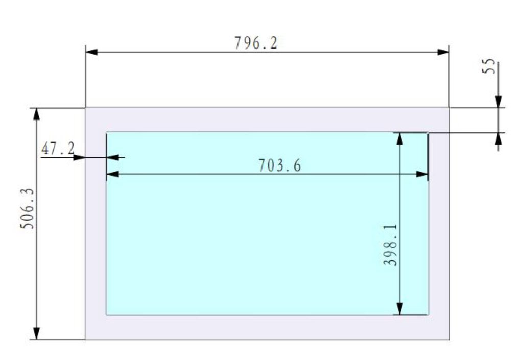 Transparent Box dimensions