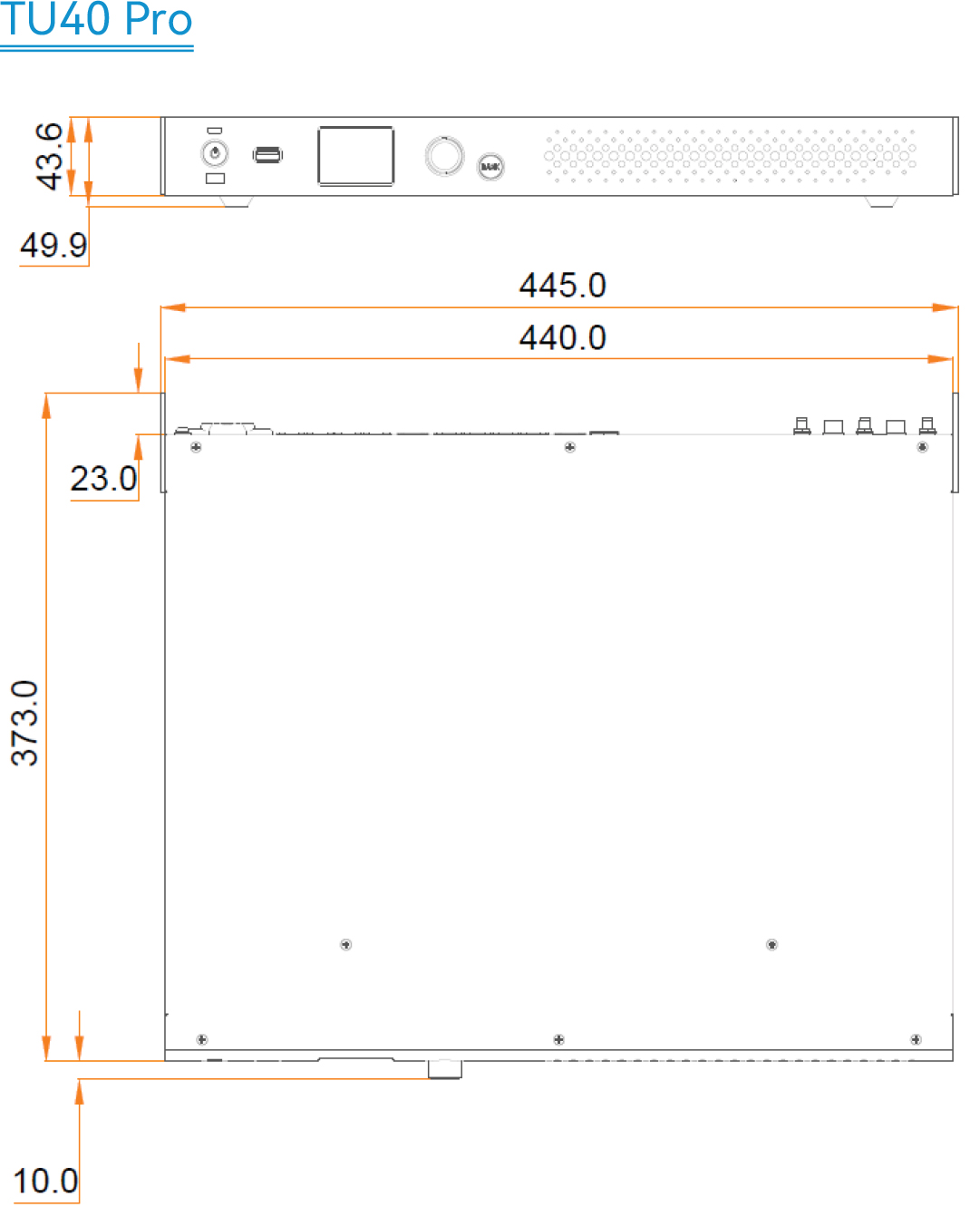 Tu40 Pro Dimenstoin