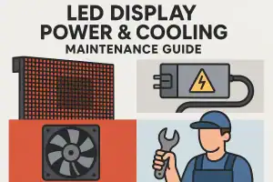 LED Display Power and Cooling infogram