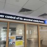 led ticker at a school
