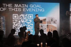 Indoor LED display for a conference stage in London