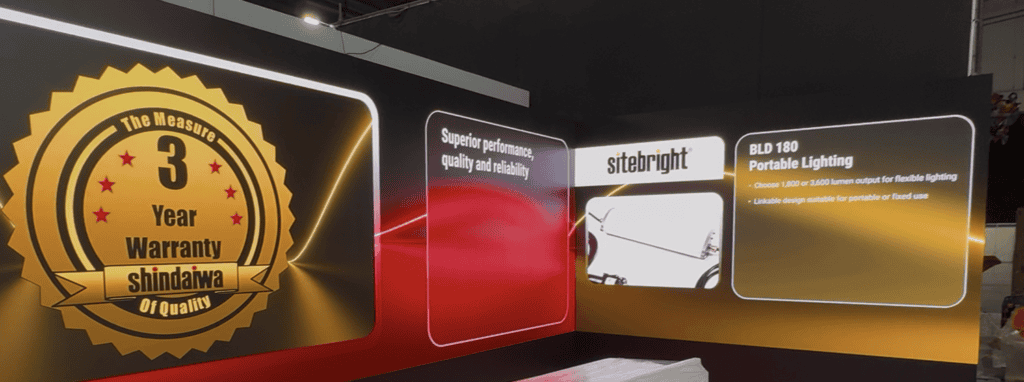 Close-up of right‑angle LED wall corner showing cabinet alignment and tidy finish.