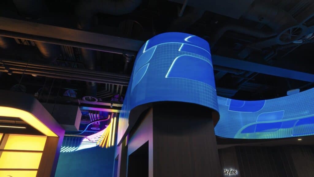 180 degree curve on the Autotrader LED ribbon