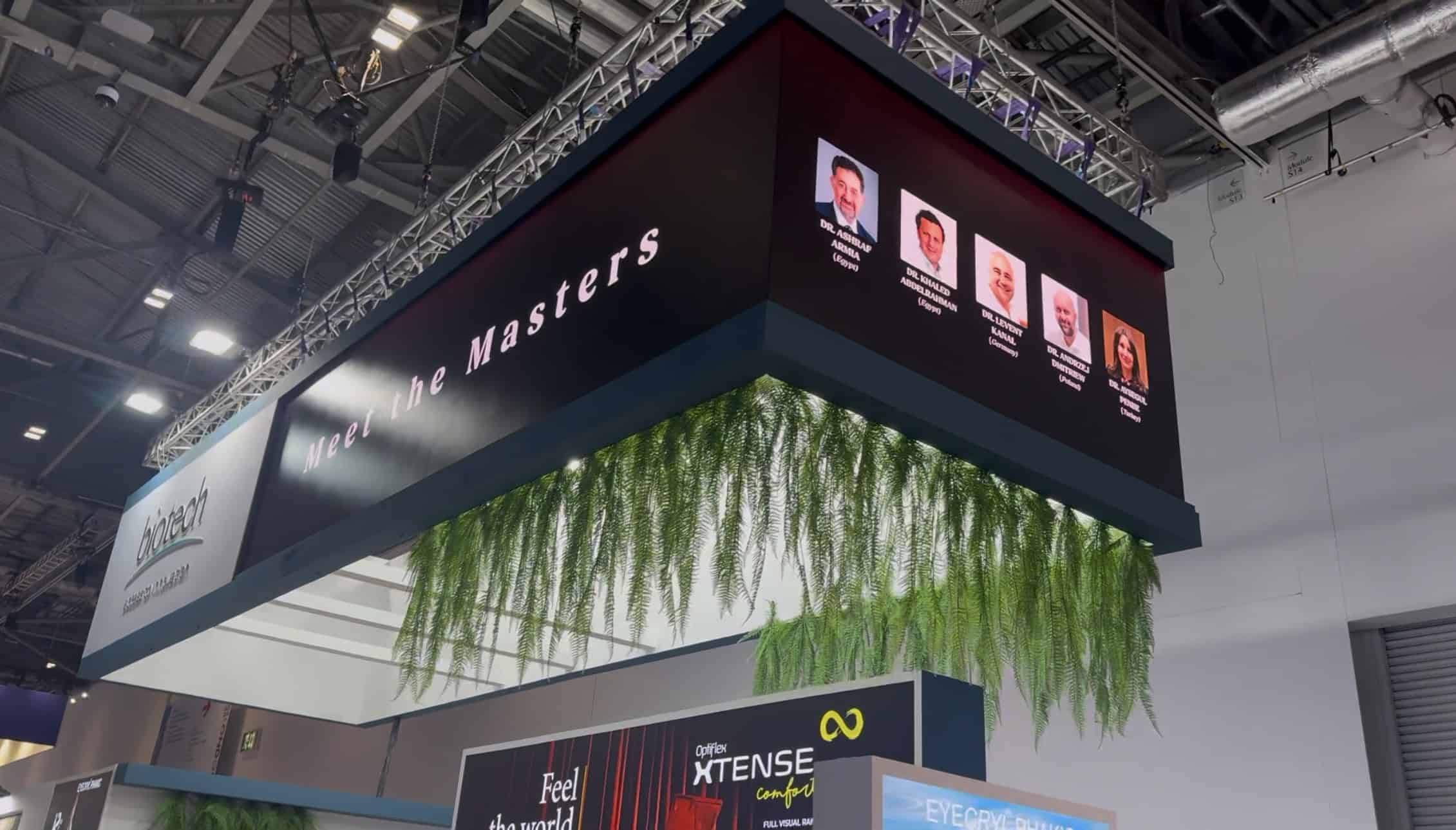 Hanging LED Banner Exhibition Stand: Biotech at ESCRS 2026